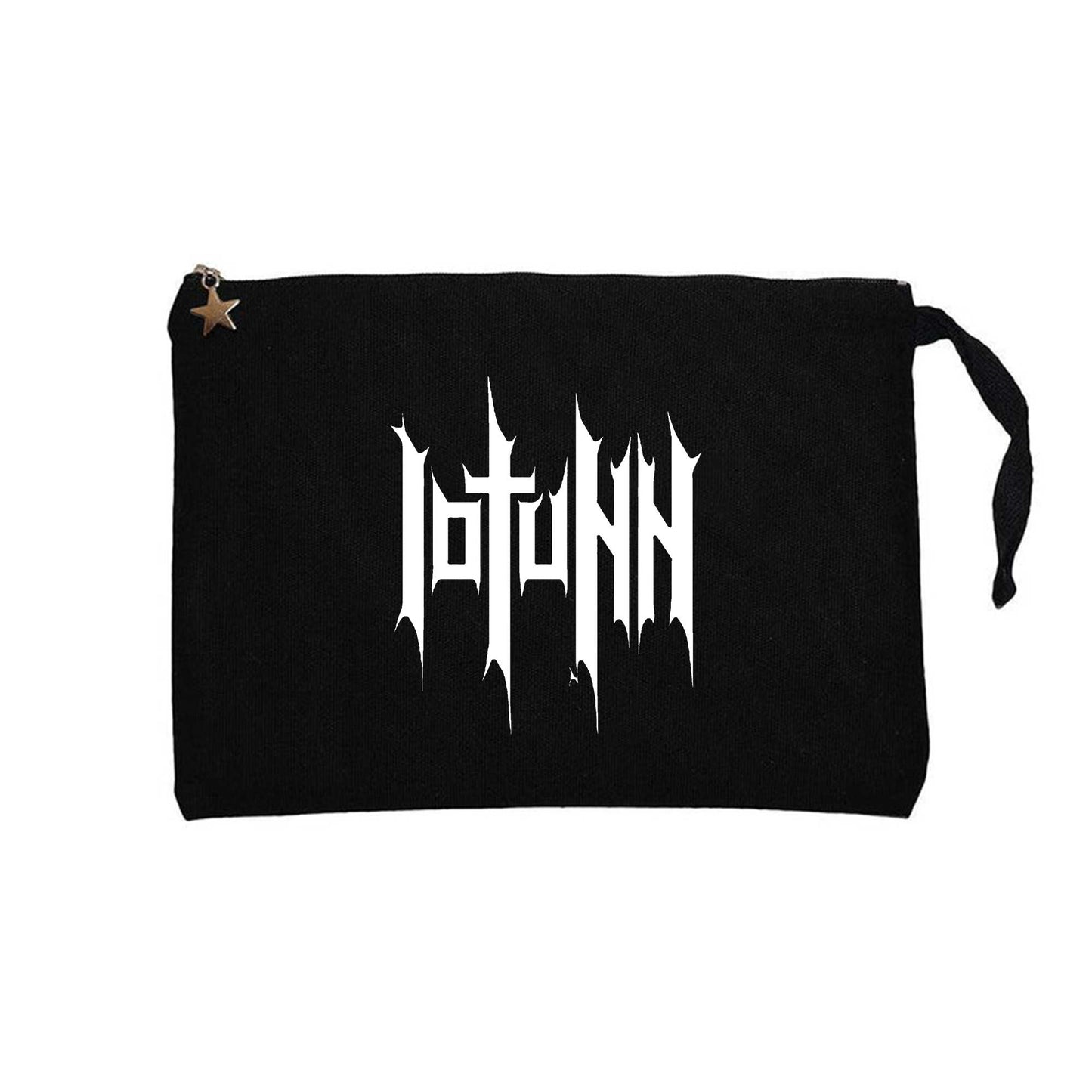 Iotunn Logo Siyah Clutch Astarlı Cüzdan / El Çantası