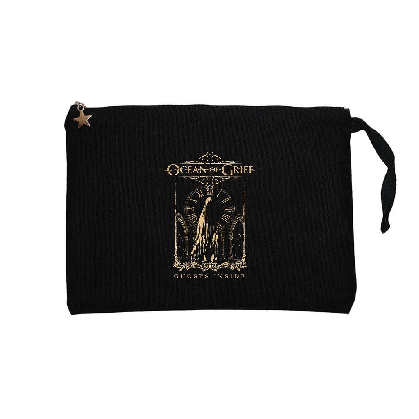 Ocean Of Grief Ghosts Inside Siyah Clutch Astarlı Cüzdan / El Çantası