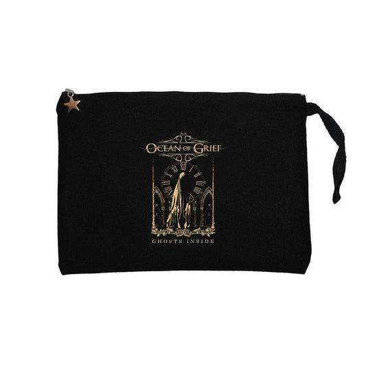 Ocean Of Grief Ghosts Inside Siyah Clutch Astarlı Cüzdan / El Çantası