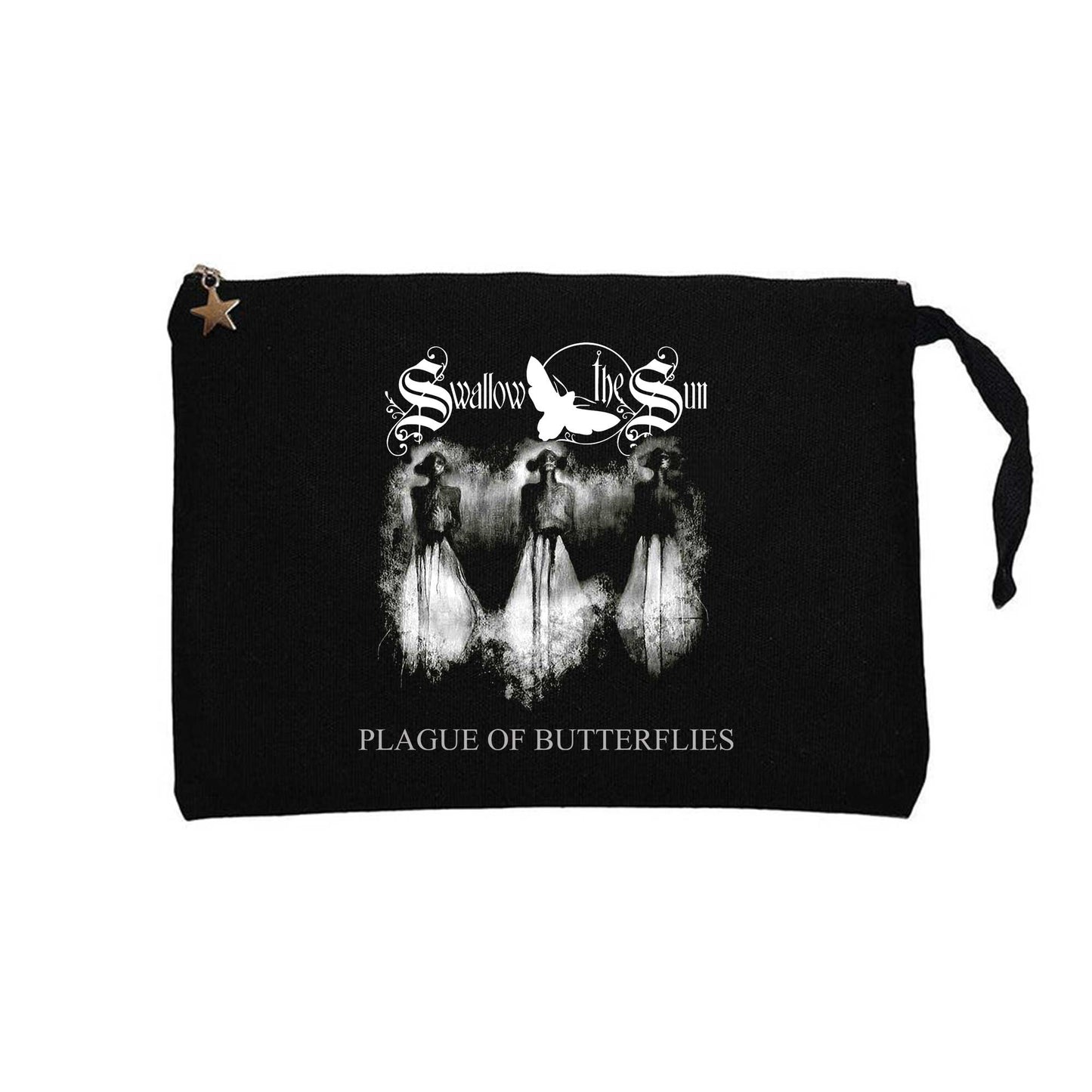 Swallow The Sun Plague Of Legends Siyah Clutch Astarlı Cüzdan / El Çantası