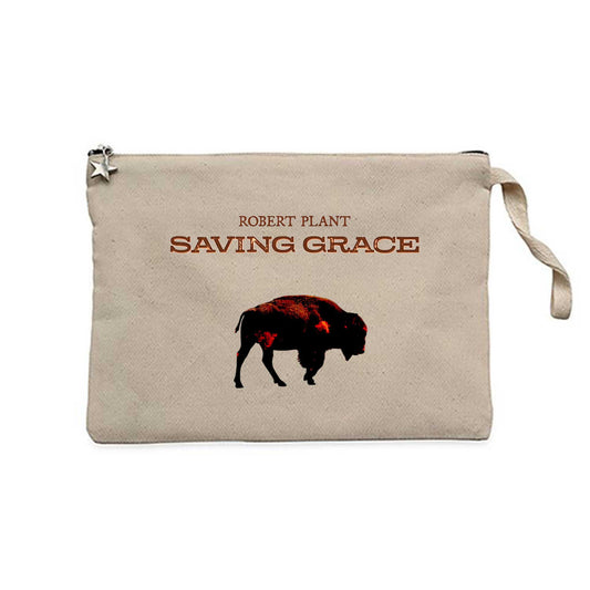 Robert Plant Saving Grace Krem Clutch Astarlı Cüzdan / El Çantası