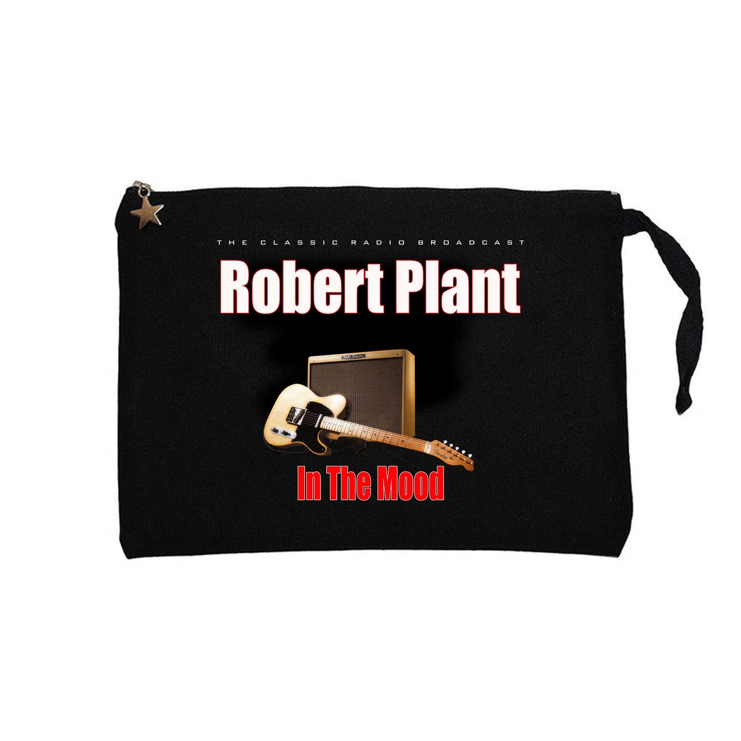 Robert Plant The Classic Radio Broadcast Siyah Clutch Astarlı Cüzdan / El Çantası