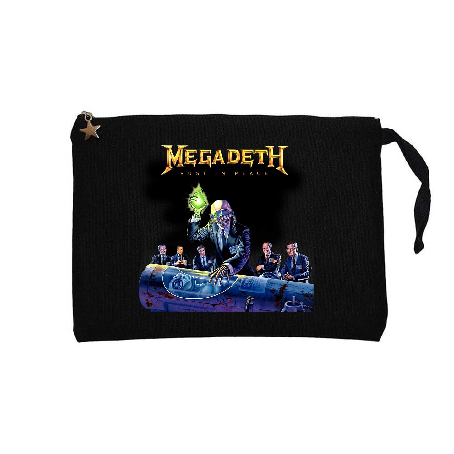 Megadeth Rust İn Peace New Siyah Clutch Astarlı Cüzdan / El Çantası