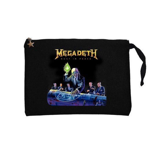 Megadeth Rust İn Peace New Siyah Clutch Astarlı Cüzdan / El Çantası