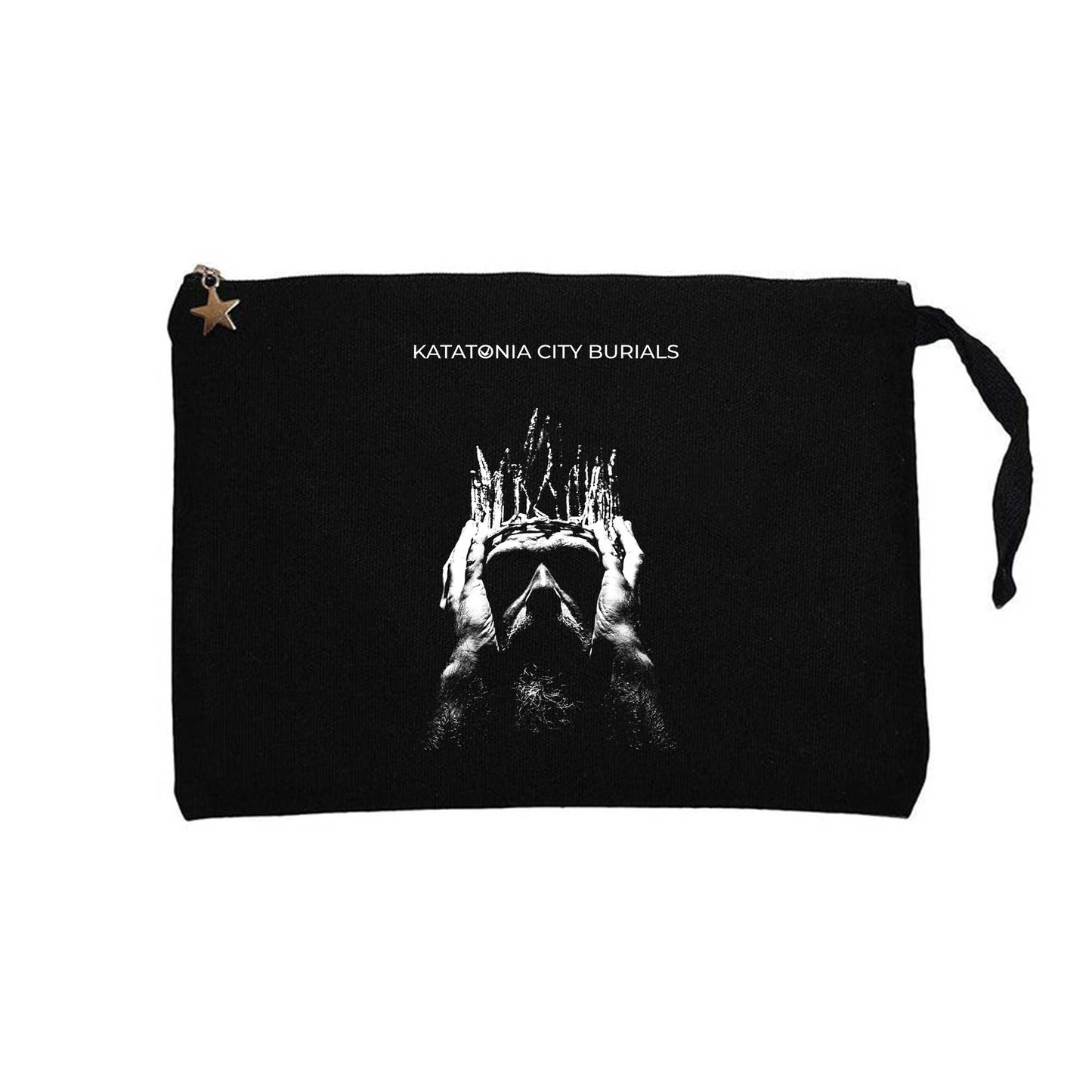 Katatonia City Burials Siyah Clutch Astarlı Cüzdan / El Çantası