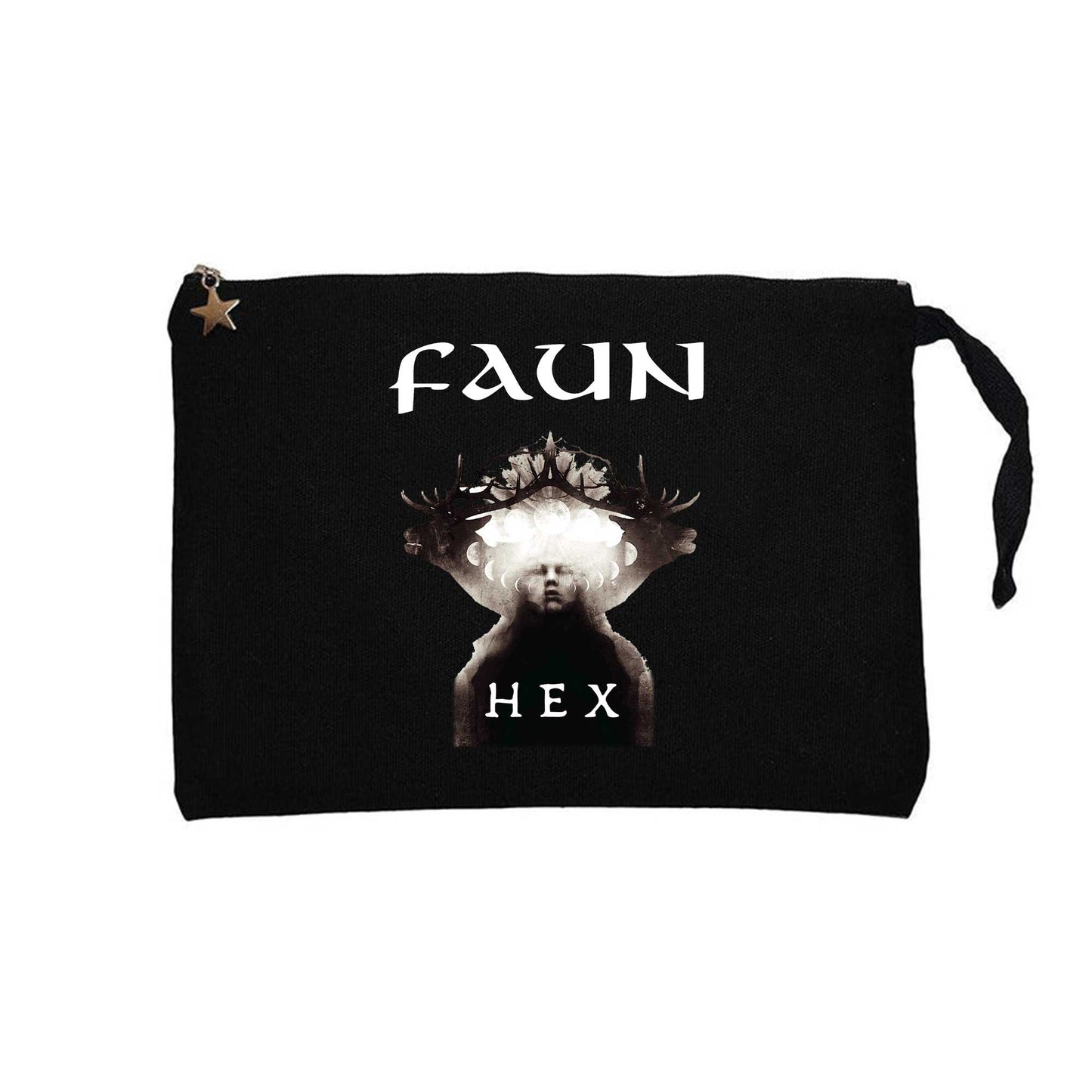 Faun Hex Siyah Clutch Astarlı Cüzdan / El Çantası