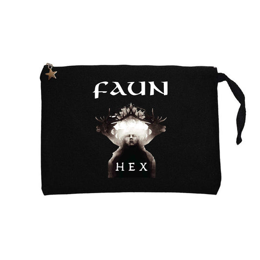 Faun Hex Siyah Clutch Astarlı Cüzdan / El Çantası