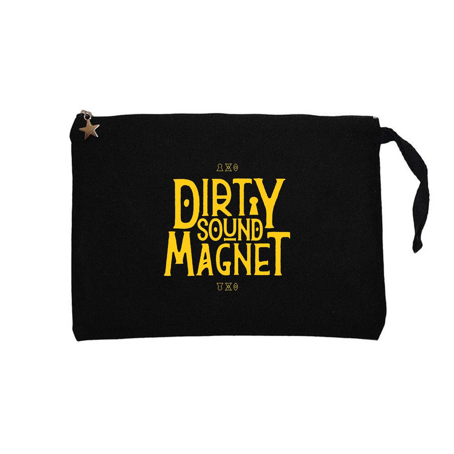 Dirty Sound Magnet Text Siyah Clutch Astarlı Cüzdan / El Çantası