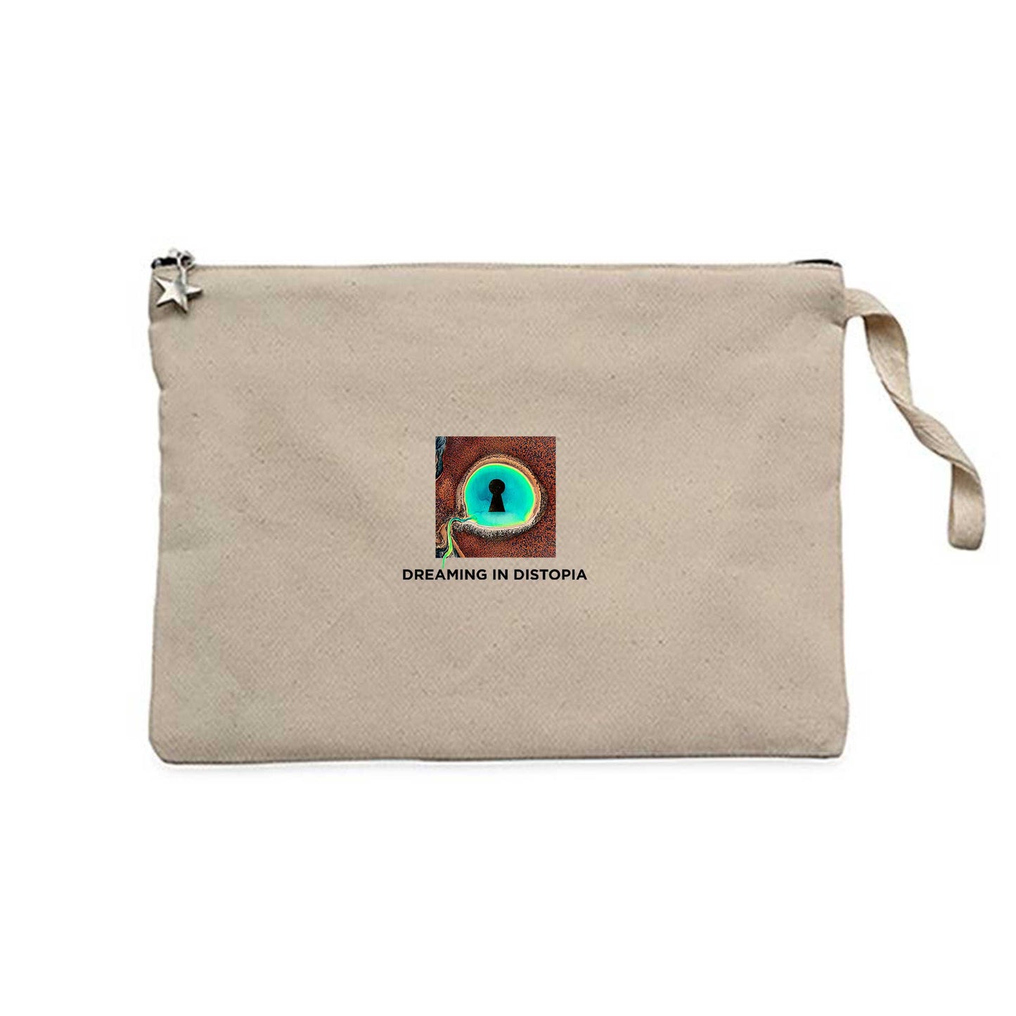 Dirty Sound Magnet Dreaming in Dystopia Krem Clutch Astarlı Cüzdan / El Çantası