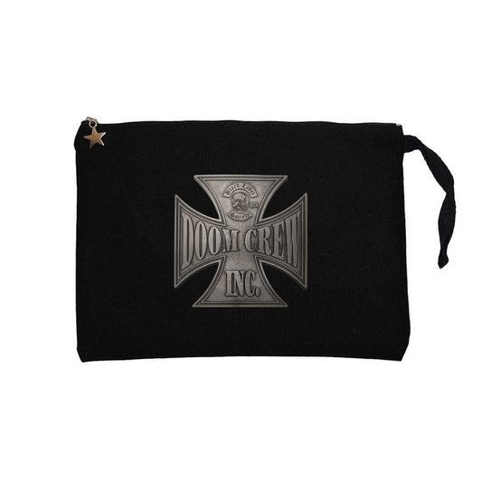 Black Label Society Doom Crew Inc Siyah Clutch Astarlı Cüzdan / El Çantası