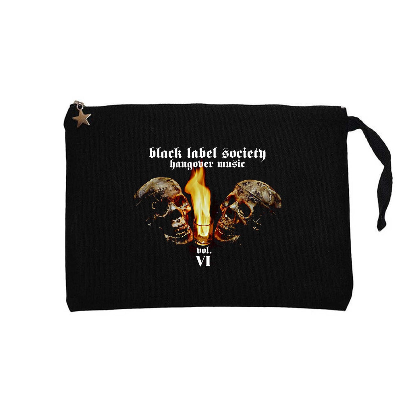 Black Label Society Hangover Music Siyah Clutch Astarlı Cüzdan / El Çantası