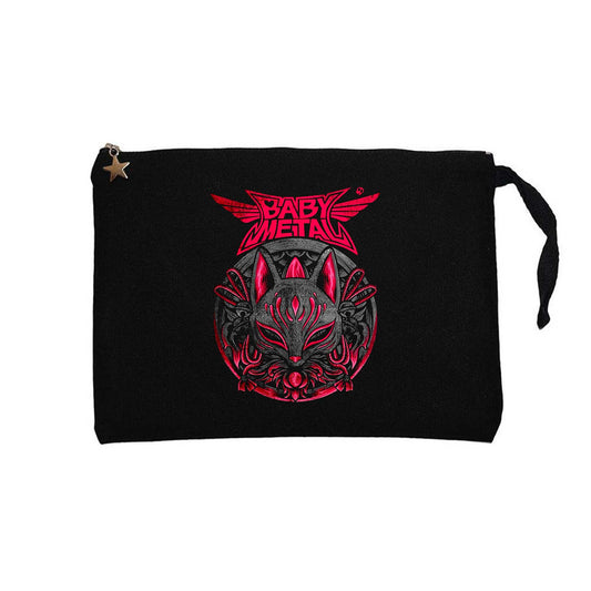 Babymetal Maneki Neko Siyah Clutch Astarlı Cüzdan / El Çantası