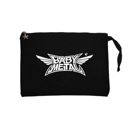 Babymetal Logo Siyah Clutch Astarlı Cüzdan / El Çantası