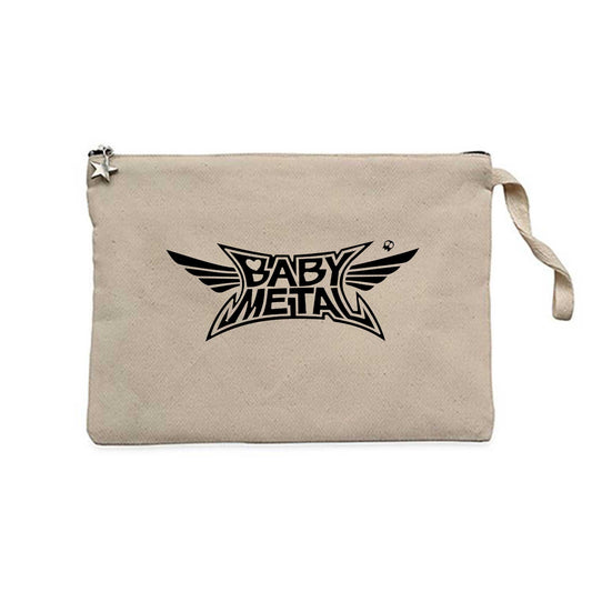 Babymetal Logo Black Krem Clutch Astarlı Cüzdan / El Çantası