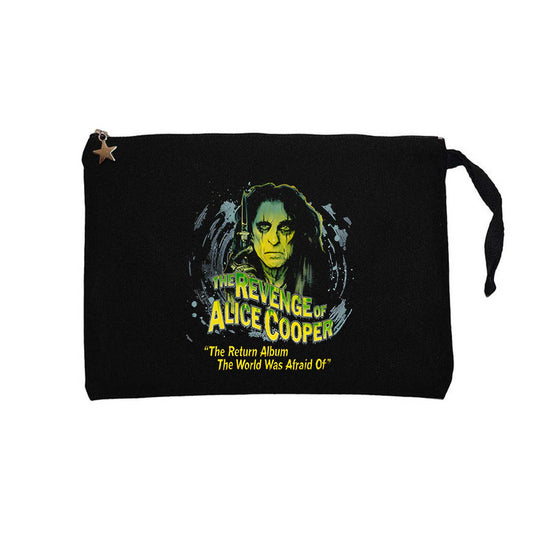 Alice Cooper The Revenge of Face Siyah Clutch Astarlı Cüzdan / El Çantası
