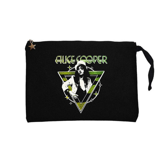 Alice Cooper Welcome To My Nightmare Siyah Clutch Astarlı Cüzdan / El Çantası