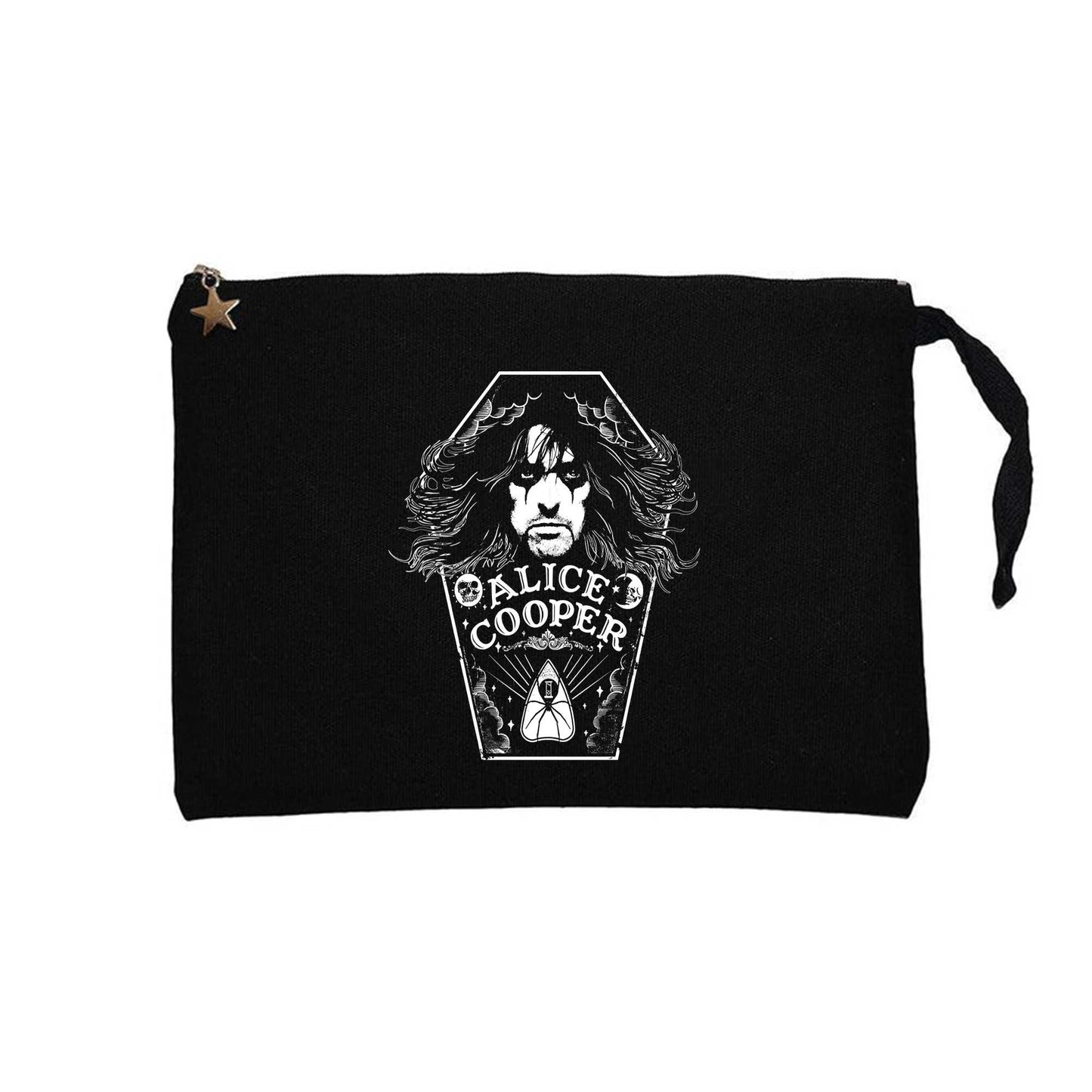 Alice Cooper Moon Of Alice Siyah Clutch Astarlı Cüzdan / El Çantası