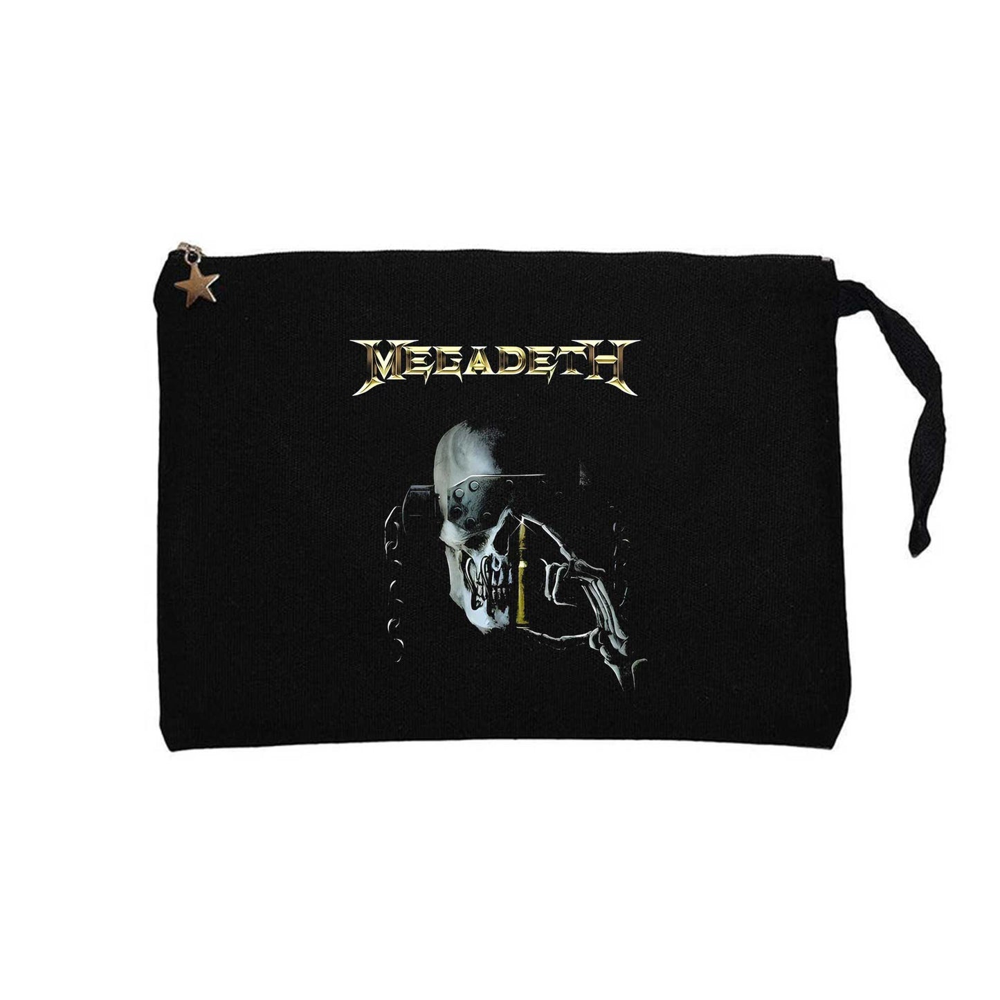 Megadeth Warchest Siyah Clutch Astarlı Cüzdan / El Çantası