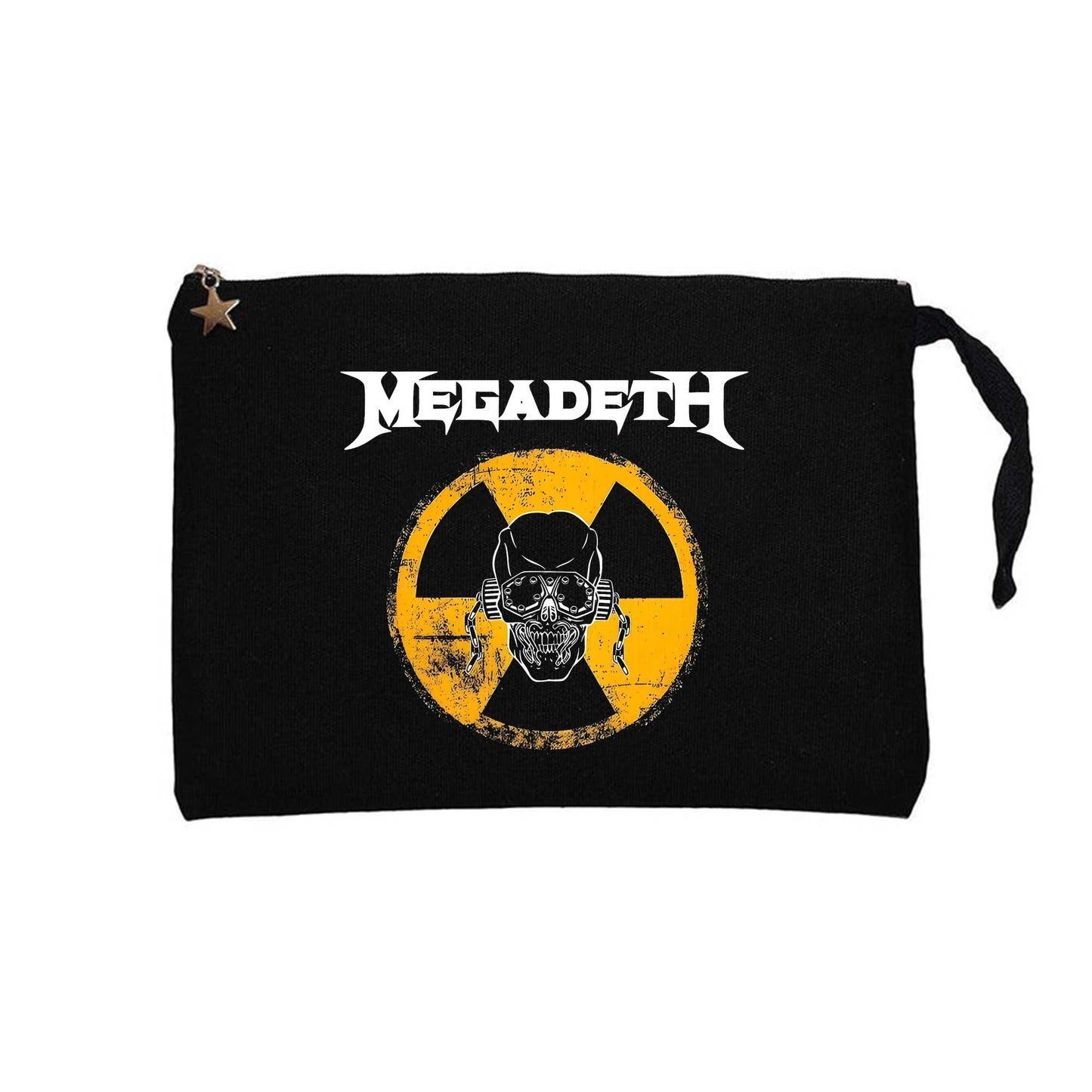 Megadeth WARNING! Alarm Siyah Clutch Astarlı Cüzdan / El Çantası