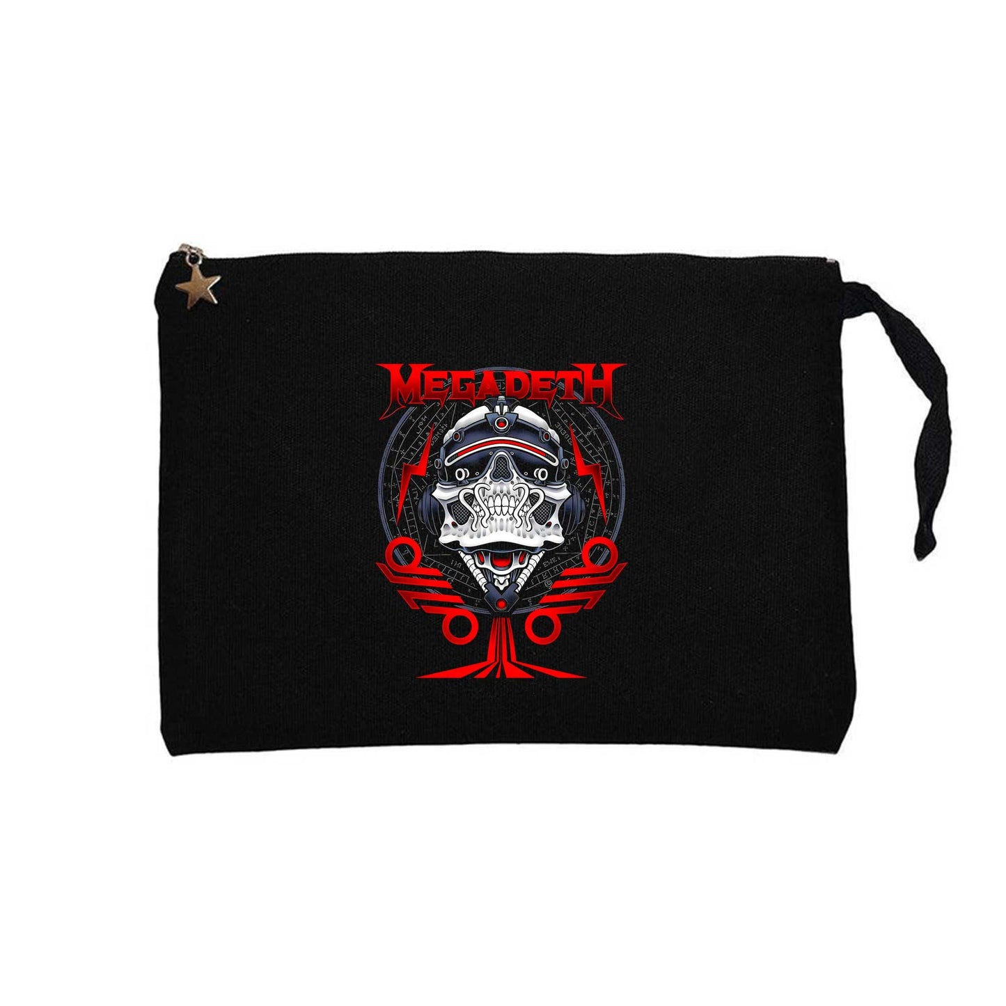 Megadeth The Walls Are Closing Siyah Clutch Astarlı Cüzdan / El Çantası
