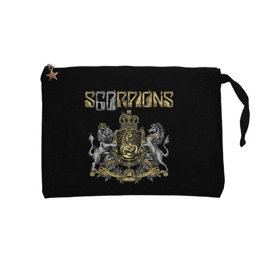 Scorpions Home Of Rock Siyah Clutch Astarlı Cüzdan / El Çantası