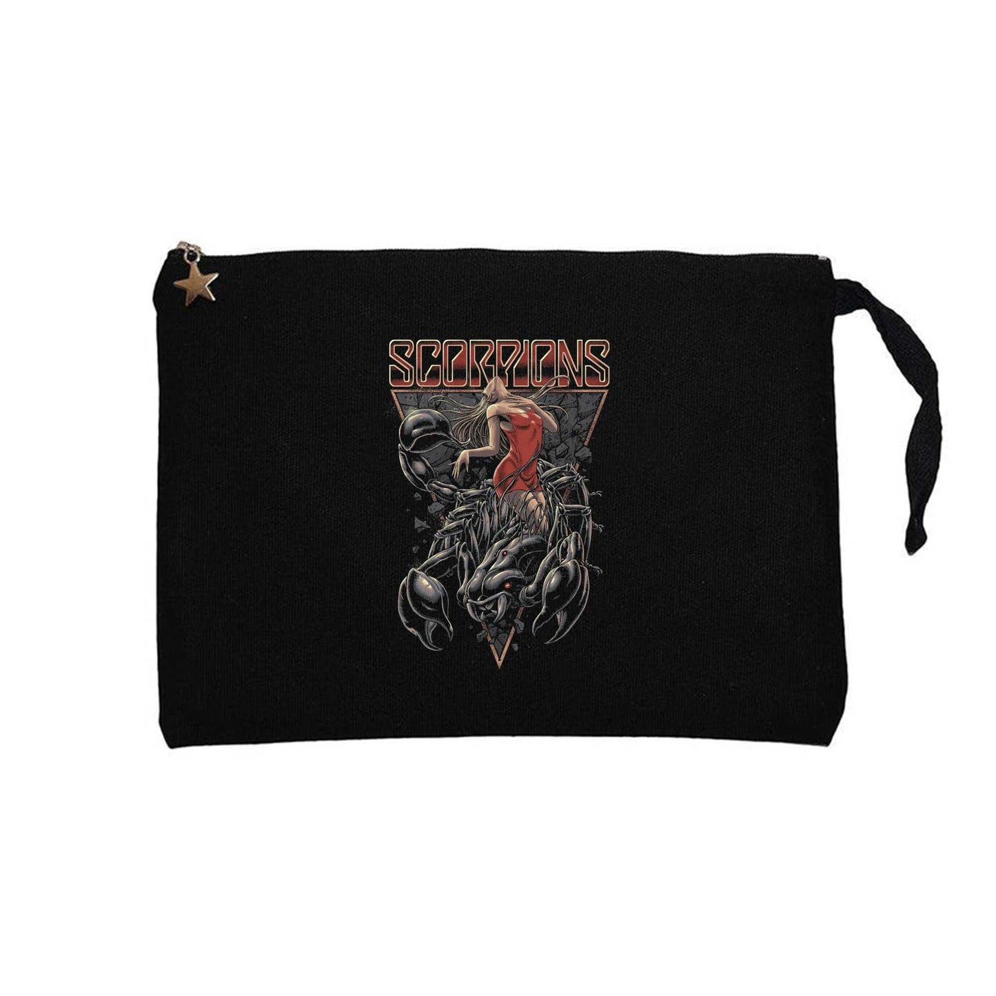 Scorpions Lovedrive Siyah Clutch Astarlı Cüzdan / El Çantası