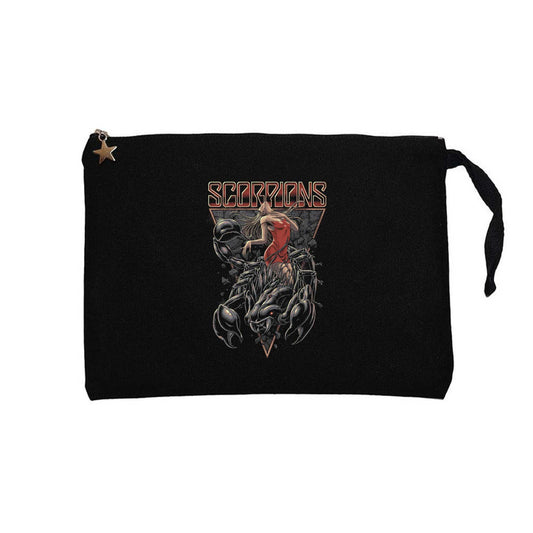 Scorpions Lovedrive Siyah Clutch Astarlı Cüzdan / El Çantası