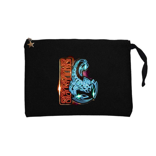 Scorpions Diamond Scorpion Siyah Clutch Astarlı Cüzdan / El Çantası