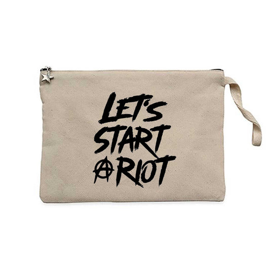 Three Days Grace LET'S START Krem Clutch Astarlı Cüzdan / El Çantası