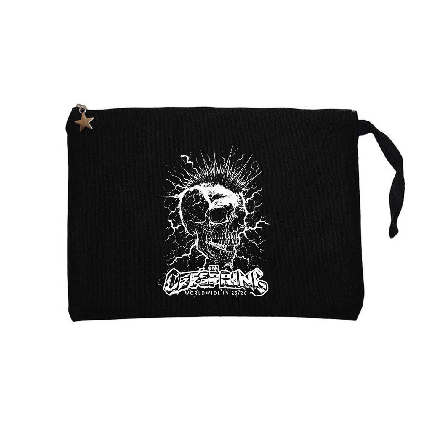 The Offspring Mohawk Siyah Clutch Astarlı Cüzdan / El Çantası