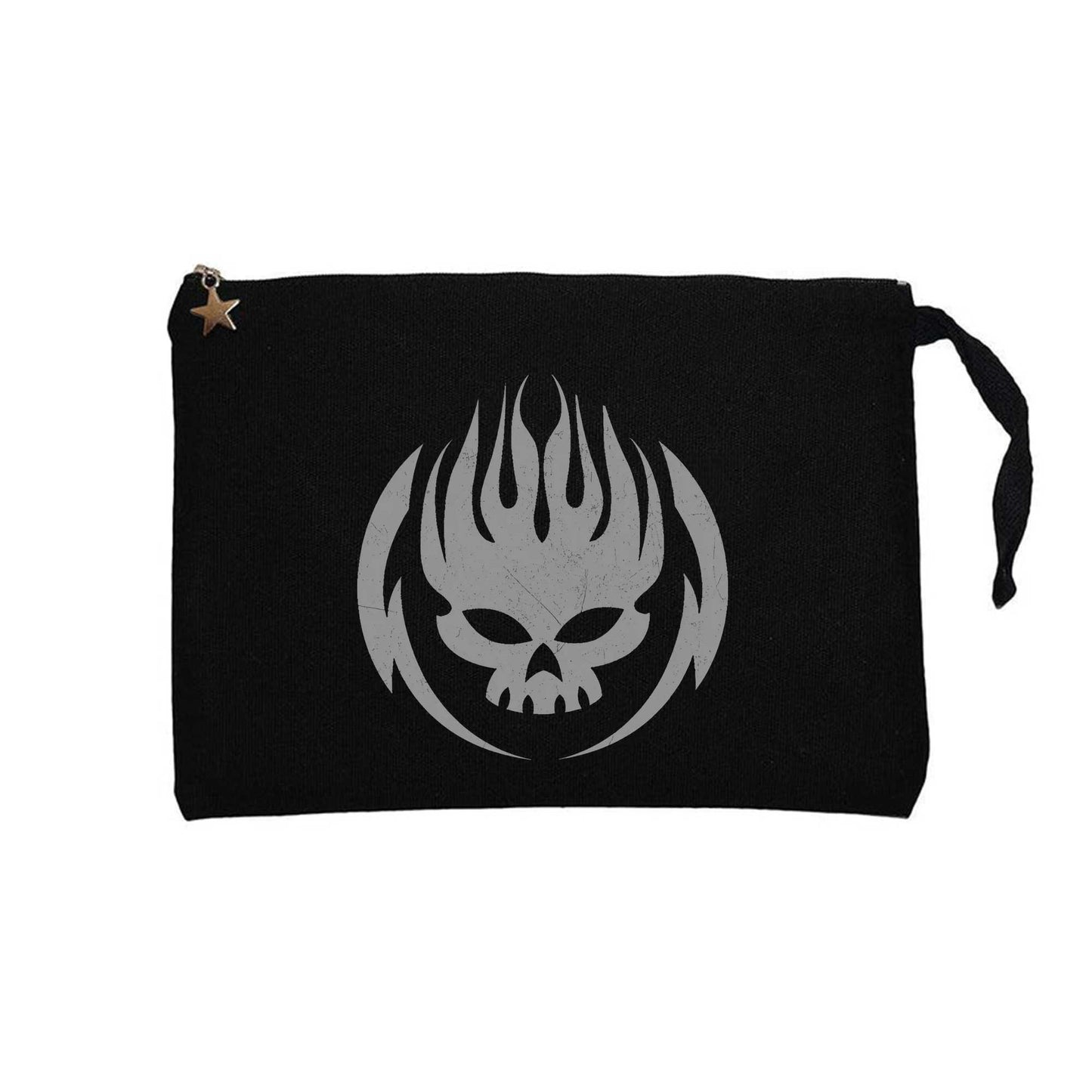 The Offspring Grup Logo Siyah Clutch Astarlı Cüzdan / El Çantası