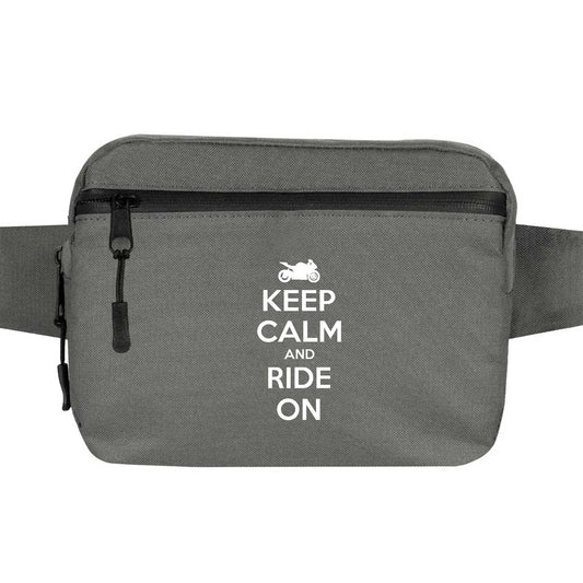 Keep Calm and Ride On Bel Çantası
