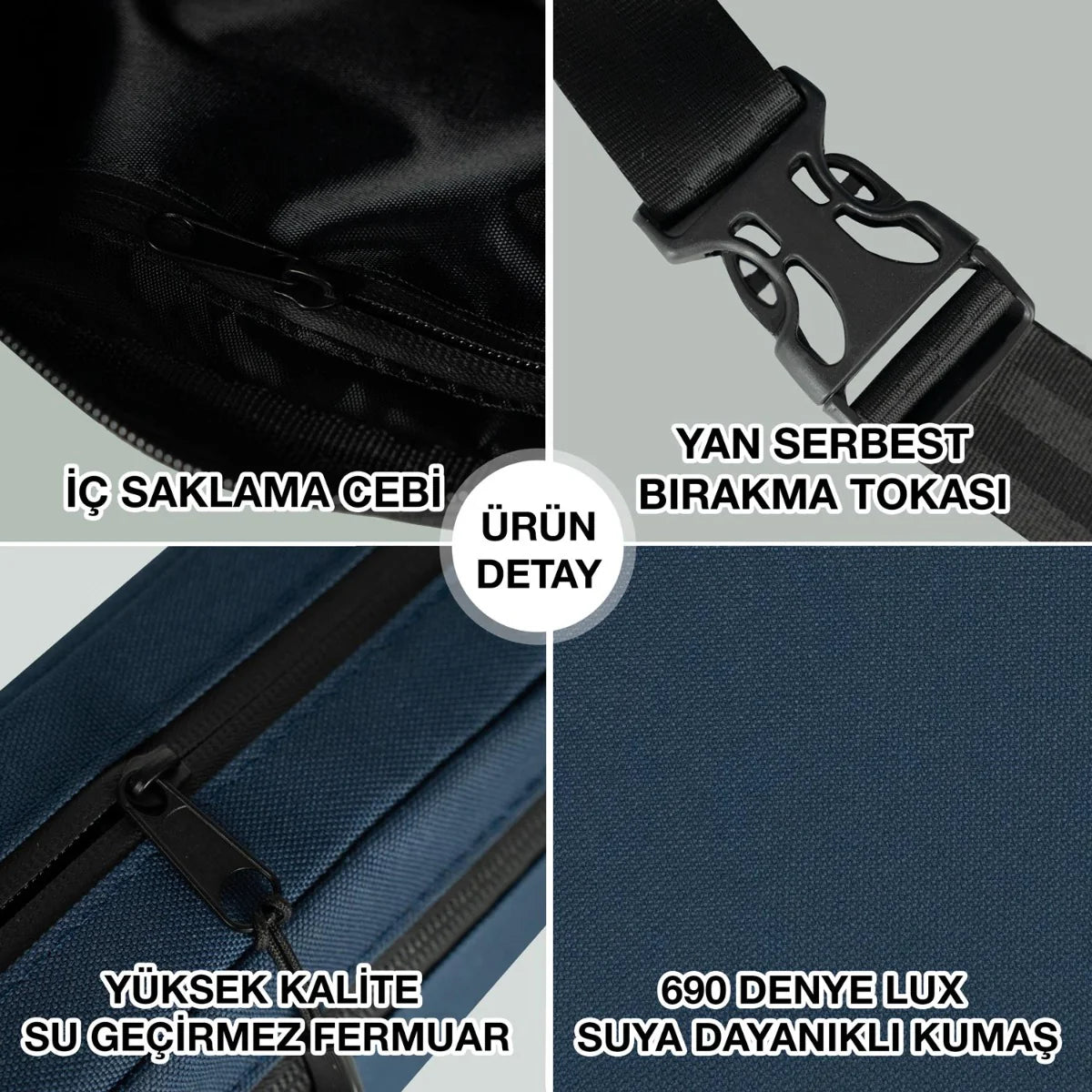 Bel Çantası Baskısız Lacivert Renk