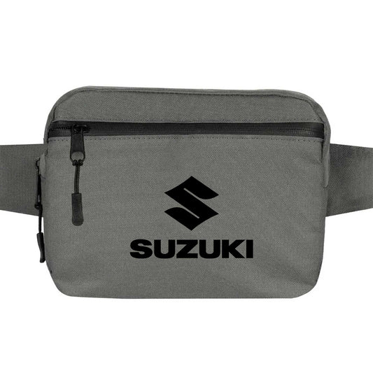 Suzuki Logo Text Black Bel Çantası