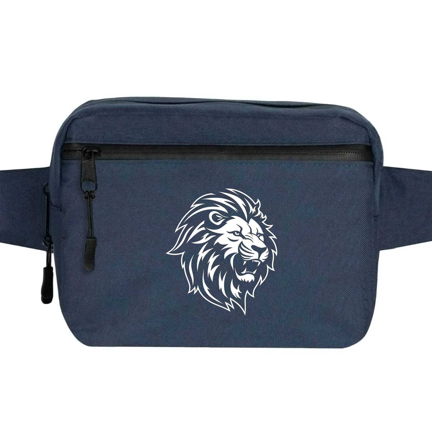 Black and White Lion Bel Çantası