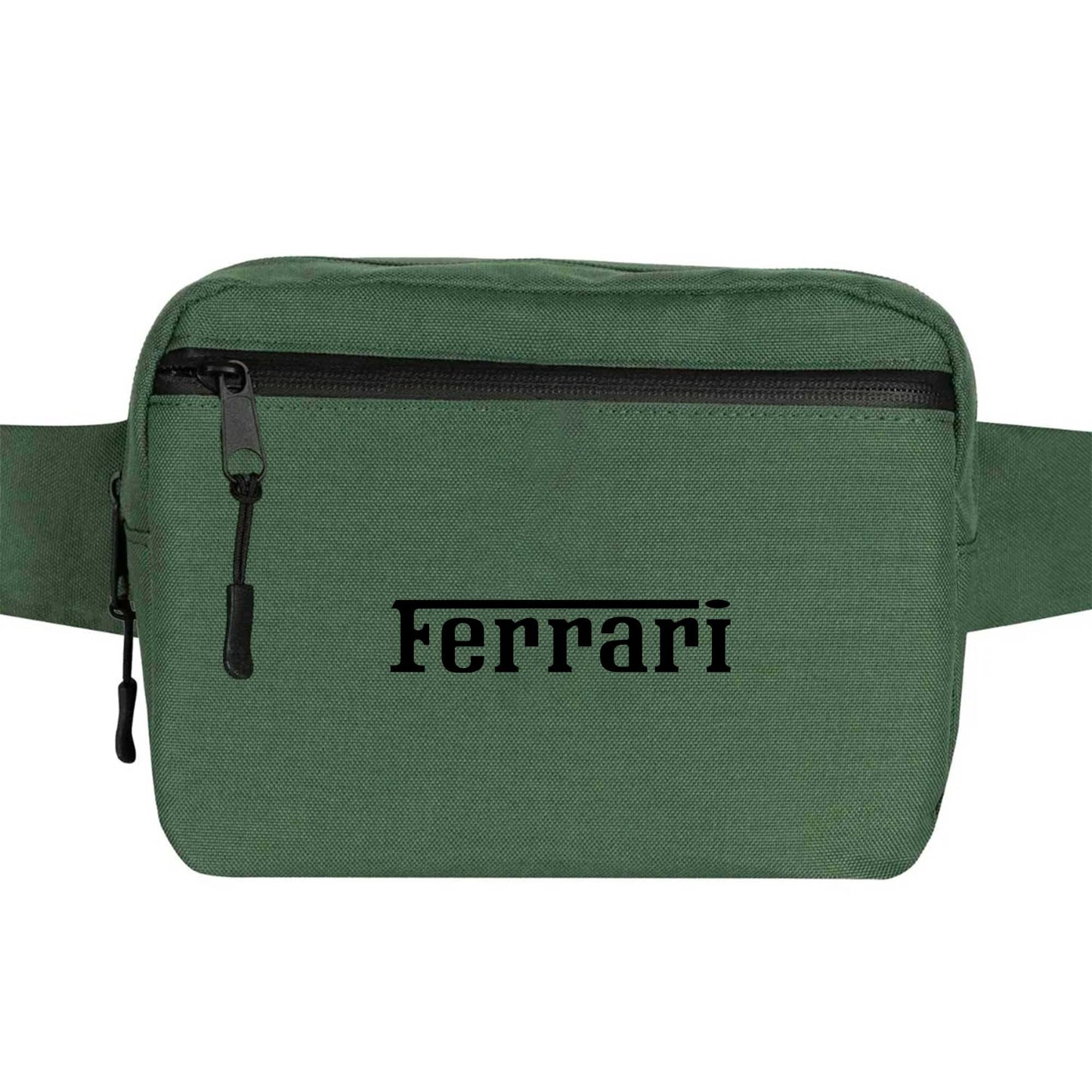 Ferrari Text Black Bel Çantası