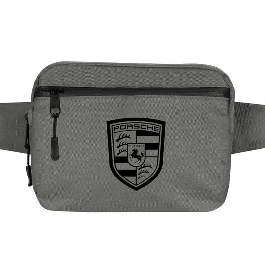 Porsche Logo Black Bel Çantası