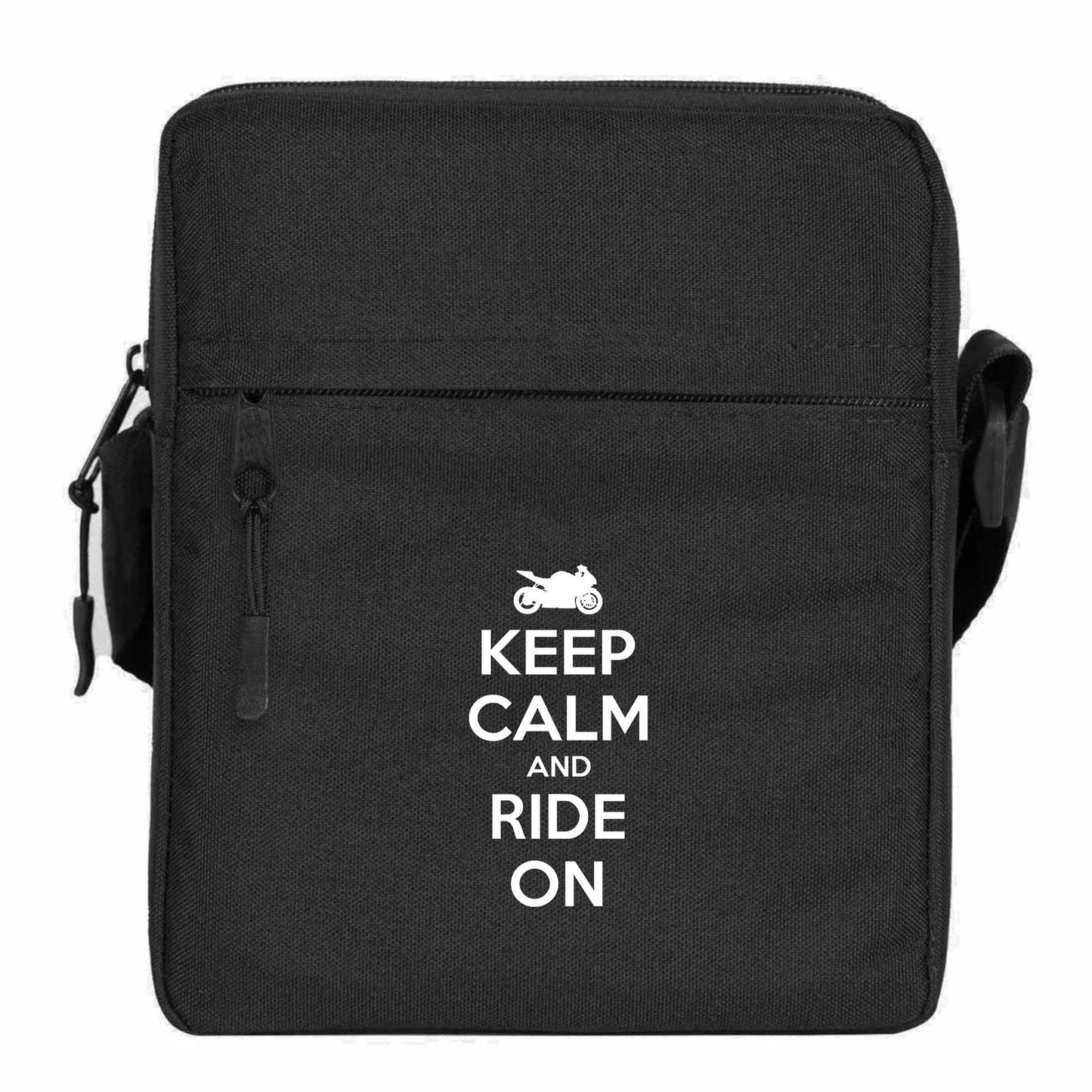 Keep Calm and Ride On Omuz Çantası