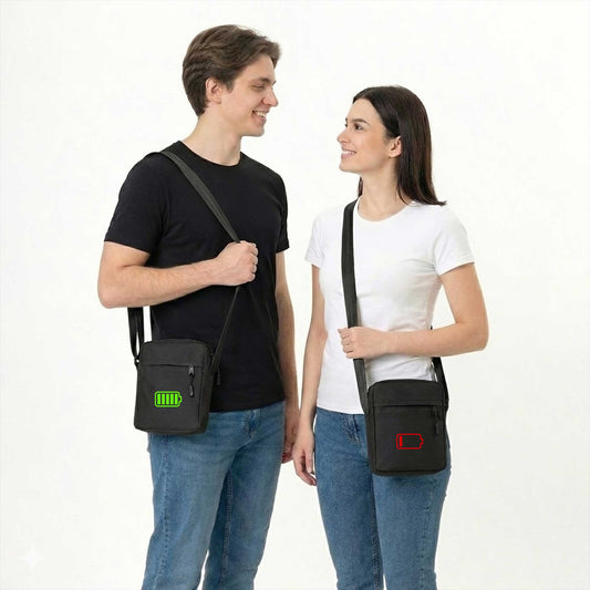 Battery Sevgili Çift Omuz Çantası