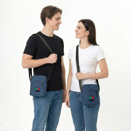 AGV Logo Erkek Sevgili Çift Omuz Çantası