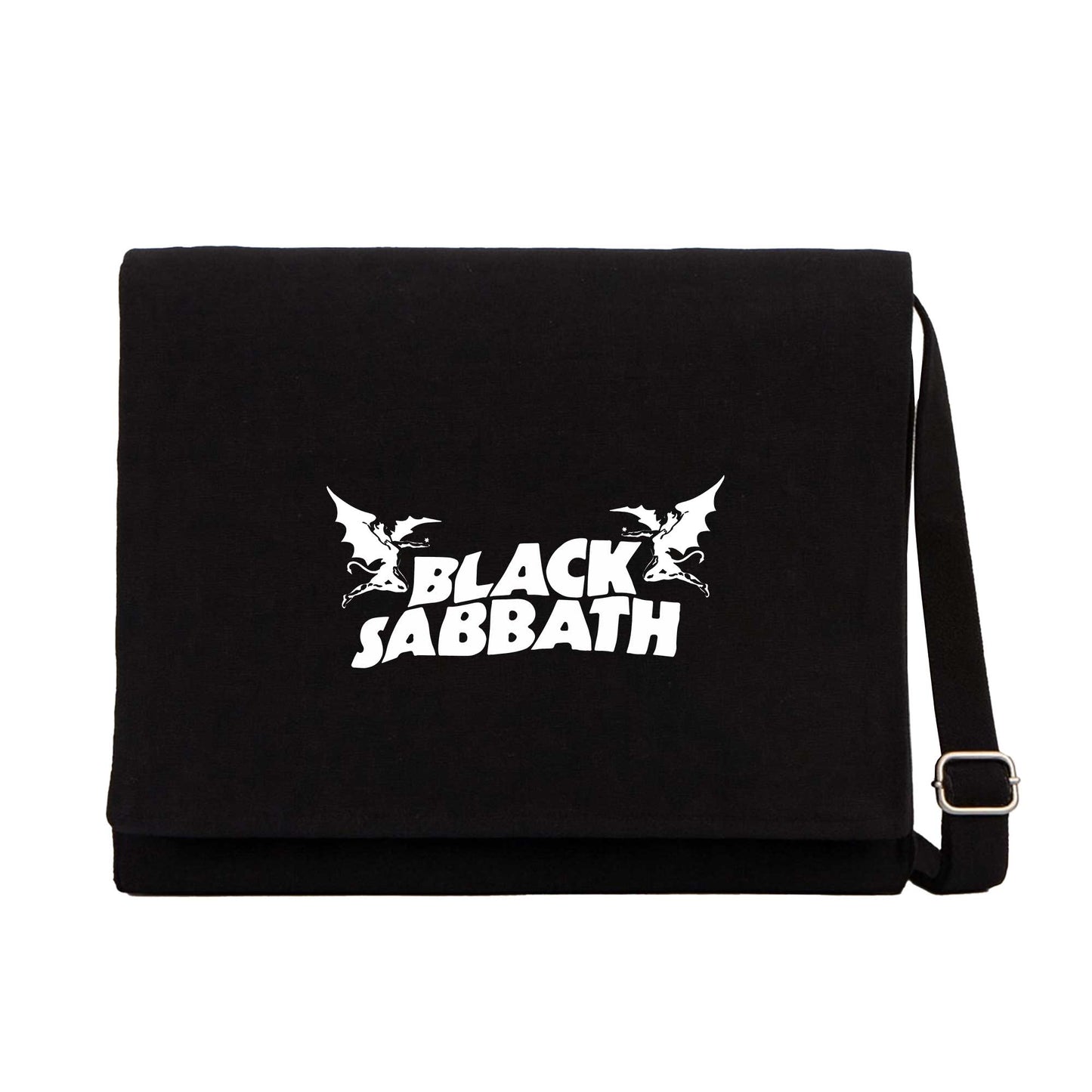Black Sabbath Siyah Kanvas Postacı Çantası