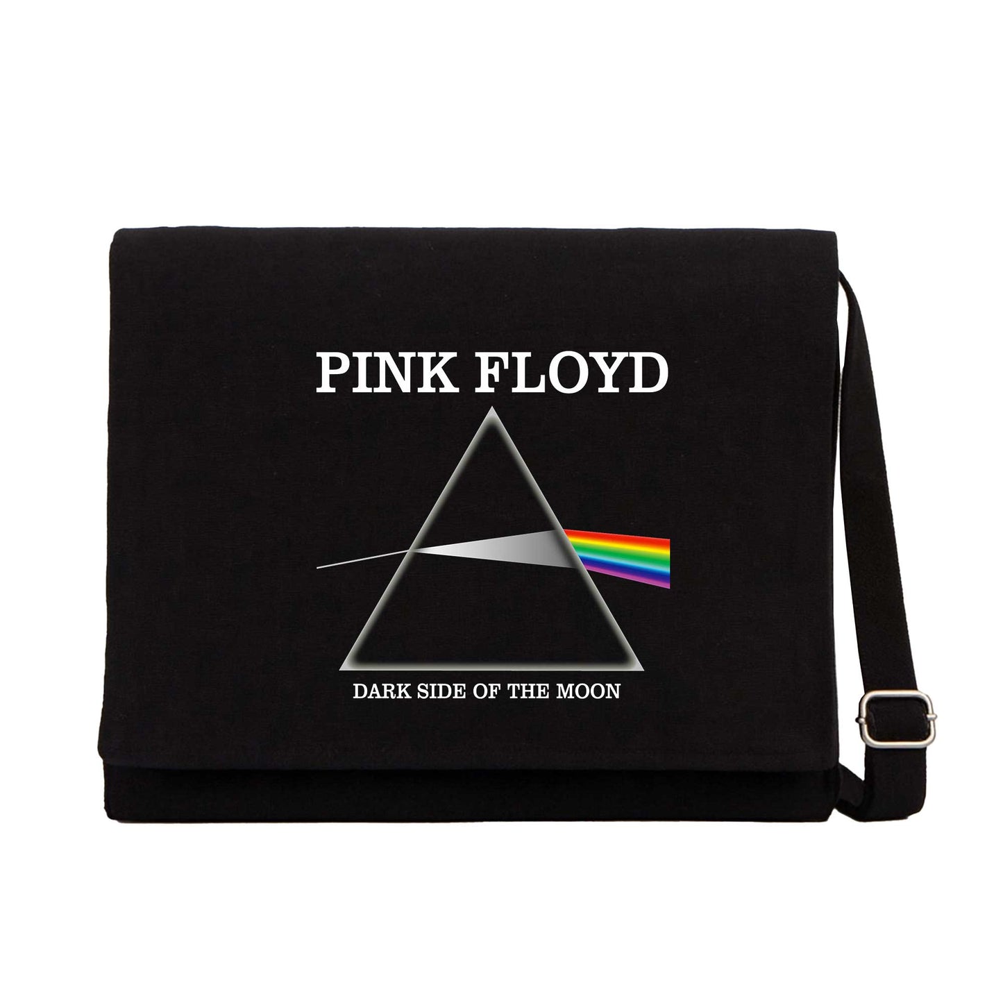 Pink Floyd Siyah Kanvas Postacı Çantası