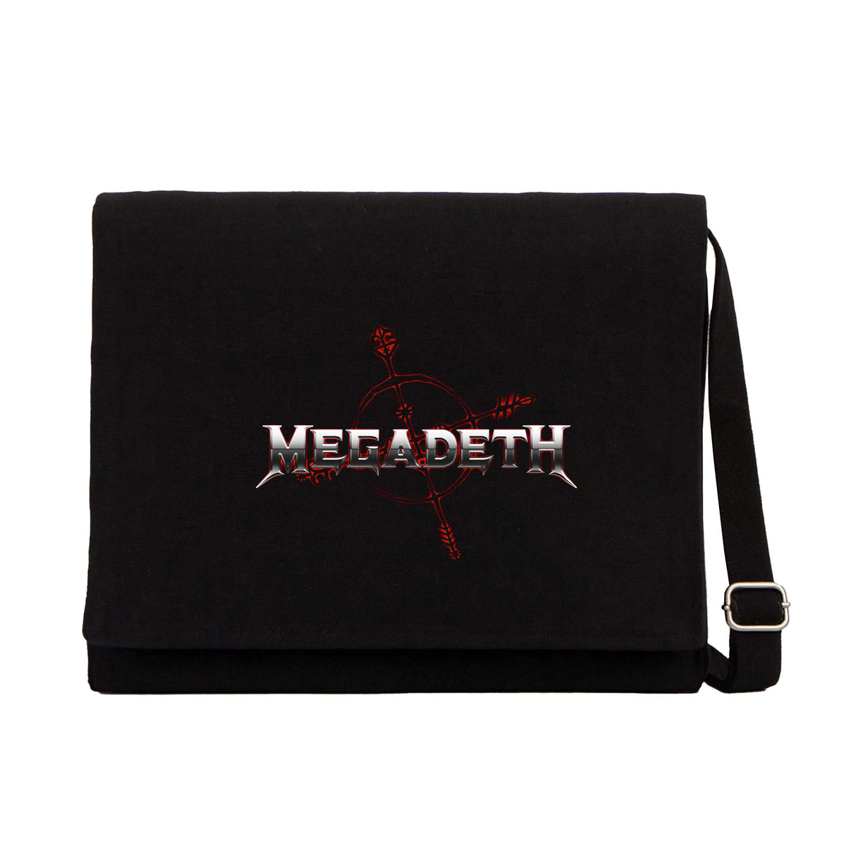 Megadeth Cryptic Siyah Kanvas Postacı Çantası