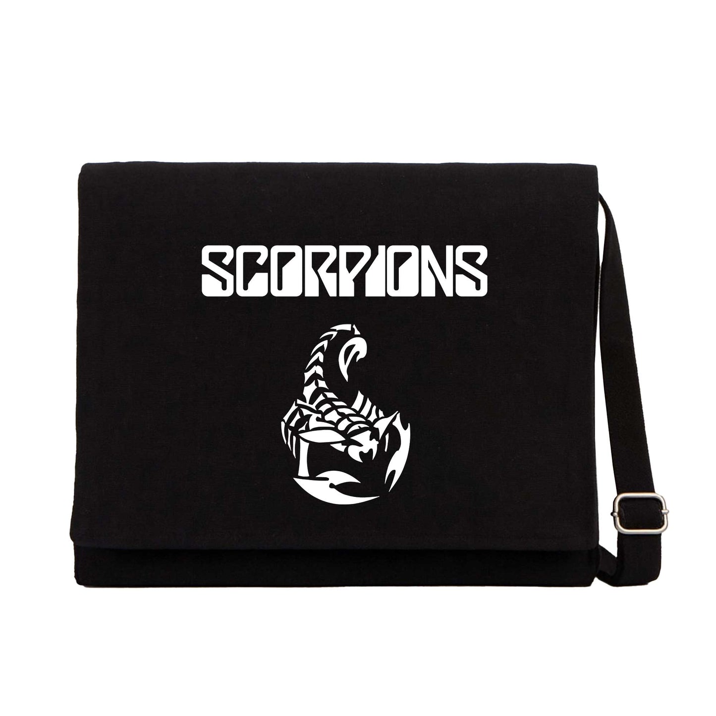 Scorpions Classic Siyah Kanvas Postacı Çantası