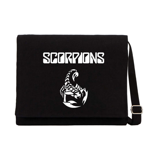 Scorpions Classic Siyah Kanvas Postacı Çantası