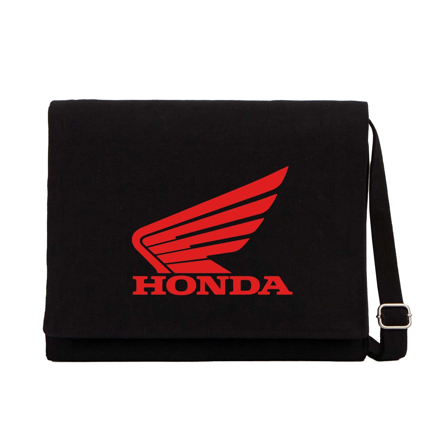 Honda Logo Siyah Kanvas Postacı Çantası