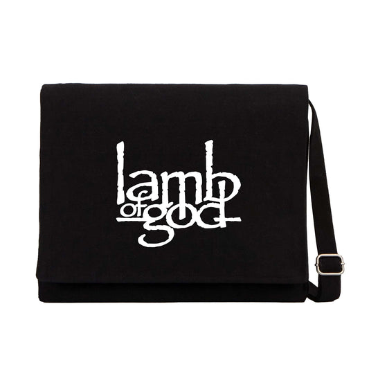 Lamb Of God Logo Siyah Kanvas Postacı Çantası