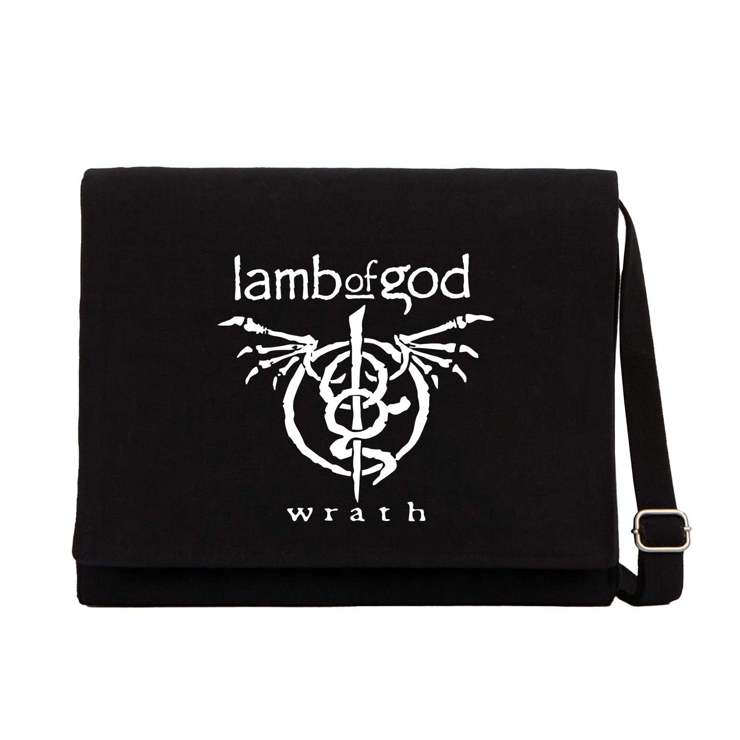 Lamb Of God Wrath Siyah Kanvas Postacı Çantası