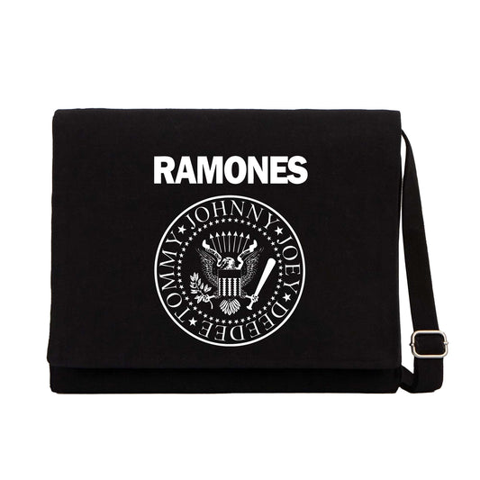 Ramones BW Siyah Kanvas Postacı Çantası