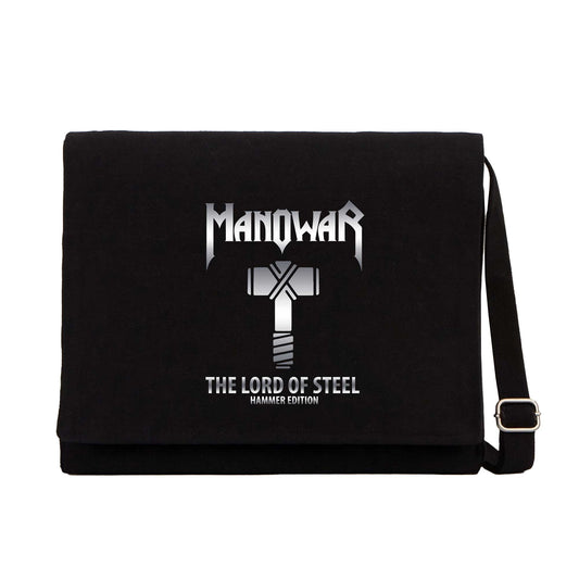 Manowar Siyah Kanvas Postacı Çantası